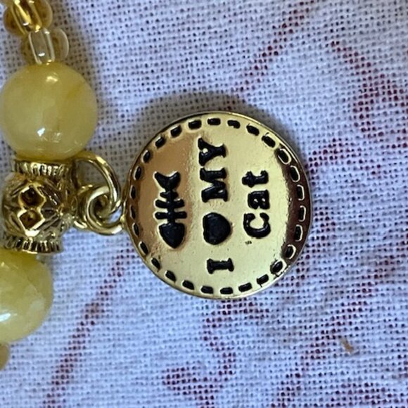 Cute Cat Earrings and Stretch Bracelet - Picture 2 of 4